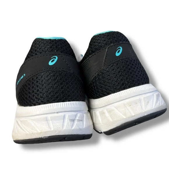 ASICS Gel-Contend 5 Women’s Size 7 Black Teal Running Shoes AmpliFoam Comfort - Picture 5 of 10